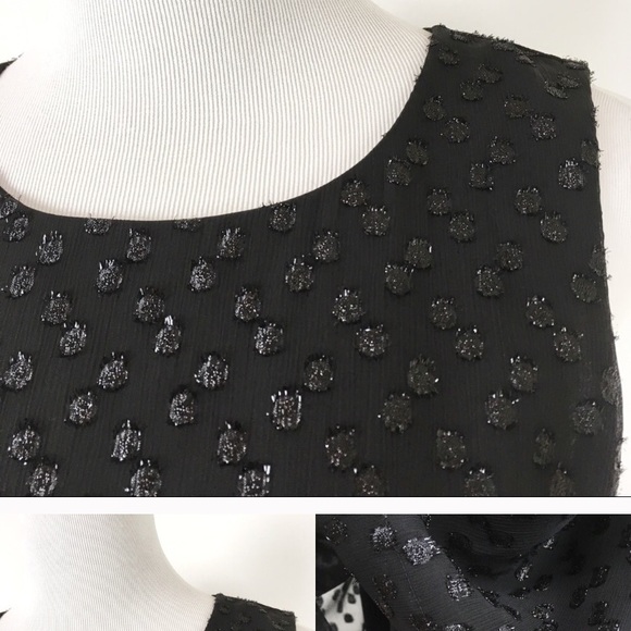 FRENCH CONNECTION Black Polka Dot Cocktail Dress - Picture 4 of 7